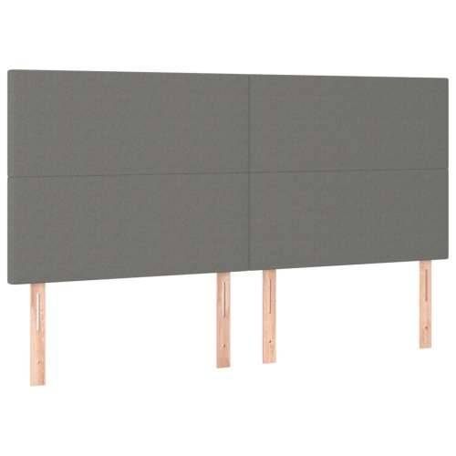 Krevet box spring s madracem LED tamnosivi 180x200 cm tkanina - Tamno siva 180 x 200 cm Gladak dizajn Cijena