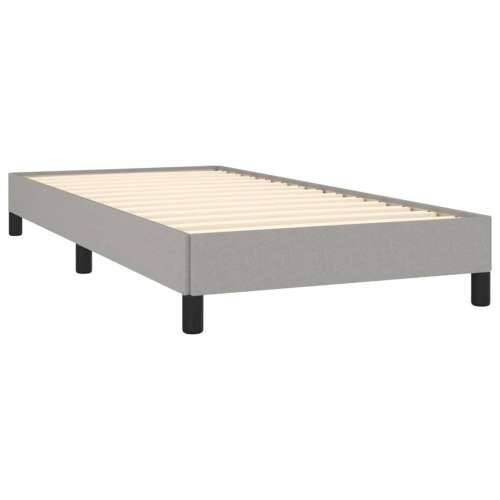 Krevet box spring s madracem LED svjetlosivi 80x200 cm tkanina - Svjetlosiva 80 x 200 cm Gladak dizajn Cijena