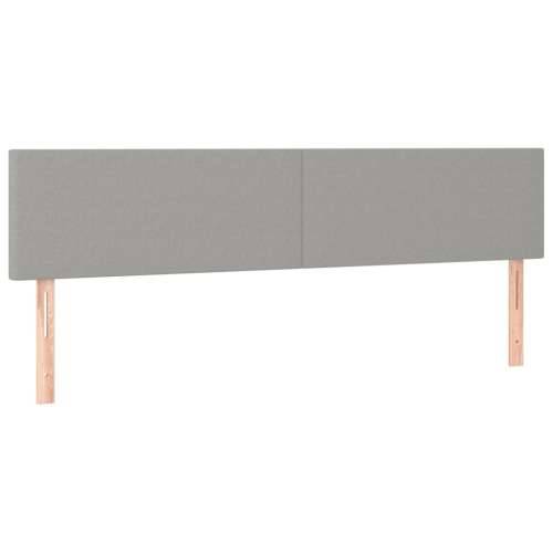 Krevet box spring s madracem LED svjetlosivi 200x200 cm tkanina - Svjetlosiva 200 x 200 cm Gladak dizajn Cijena