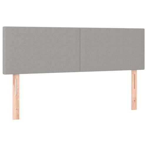 Krevet box spring s madracem LED svjetlosivi 140x200 cm tkanina - Svjetlosiva 140 x 200 cm Gladak dizajn Cijena