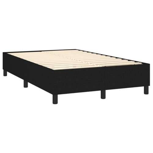Krevet box spring s madracem LED crni 120 x 200 cm od tkanine - Crna 120 x 200 cm Gladak dizajn Cijena