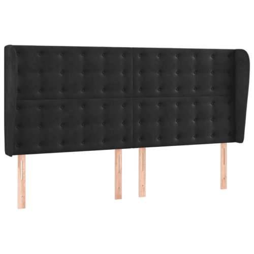 Krevet box spring s madracem LED crni 200x200 cm baršun - Crna 200 x 200 cm gumbi Cijena