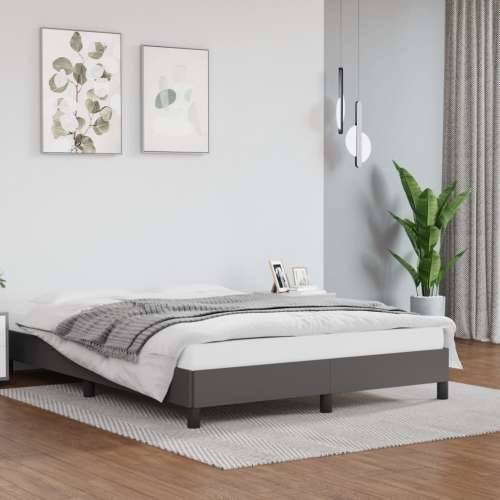 Okvir za krevet sivi 140x200 cm od umjetne kože