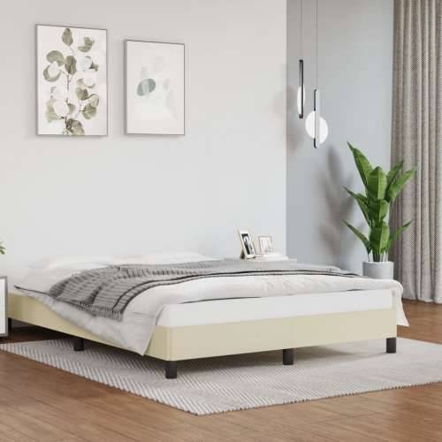 Okvir za krevet krem 140x190 cm od umjetne kože - Krema 140 x 190 cm 25 cm Cijena
