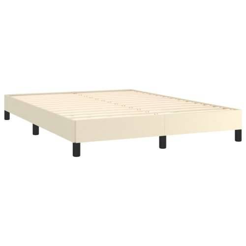 Okvir za krevet krem 140x190 cm od umjetne kože - Krema 140 x 190 cm 25 cm Cijena
