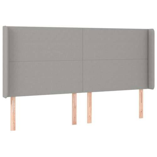 Krevet box spring s madracem LED svjetlosivi 180x200 cm tkanina - Svjetlosiva 180 x 200 cm Gladak dizajn Cijena