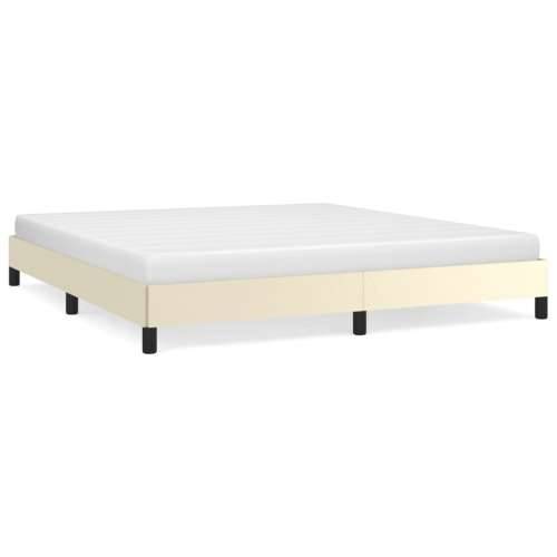 Okvir za krevet krem 160x200 cm od umjetne kože - Krema 160 x 200 cm 25 cm Cijena
