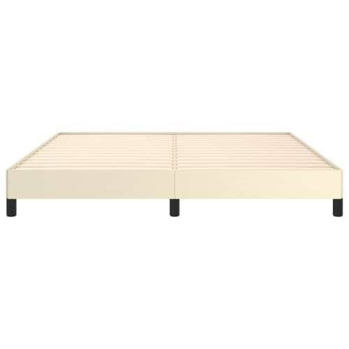 Okvir za krevet krem 160x200 cm od umjetne kože - Krema 160 x 200 cm 25 cm Cijena