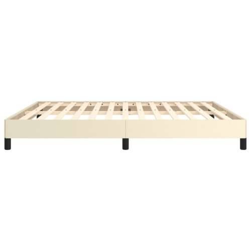 Okvir za krevet krem 160x200 cm od umjetne kože - Krema 160 x 200 cm 25 cm Cijena