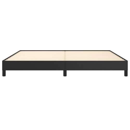 Okvir za krevet crni 200x200 cm od umjetne kože Cijena