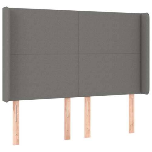 Krevet box spring s madracem LED tamnosivi 140x200 cm tkanina - Tamno siva 140 x 200 cm Gladak dizajn Cijena