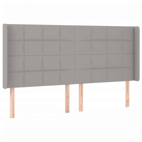 Krevet box spring s madracem LED svjetlosivi 160x200 cm tkanina - Svjetlosiva 160 x 200 cm Blok s kvadratima Cijena