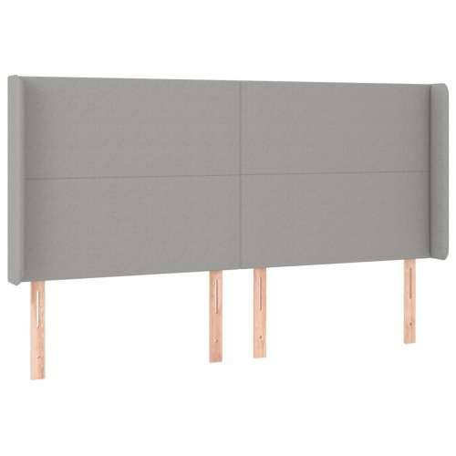 Krevet box spring s madracem LED svjetlosivi 200x200 cm tkanina - Svjetlosiva 200 x 200 cm Gladak dizajn Cijena