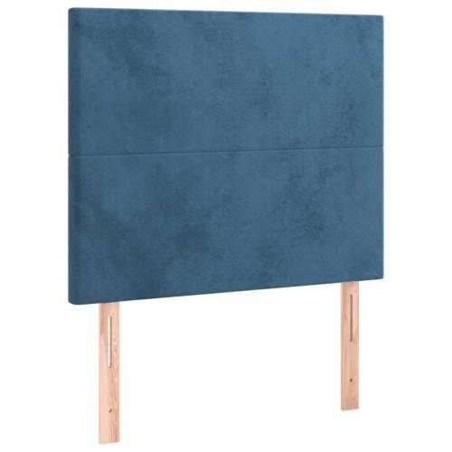 Box spring krevet s madracem tamnoplavi 100x200 cm baršunasti Tamno plava 100 x 200 cm Gladak dizajn Cijena