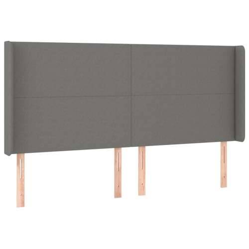 Krevet box spring s madracem LED tamnosivi 180x200 cm tkanina - Tamno siva 180 x 200 cm Gladak dizajn Cijena