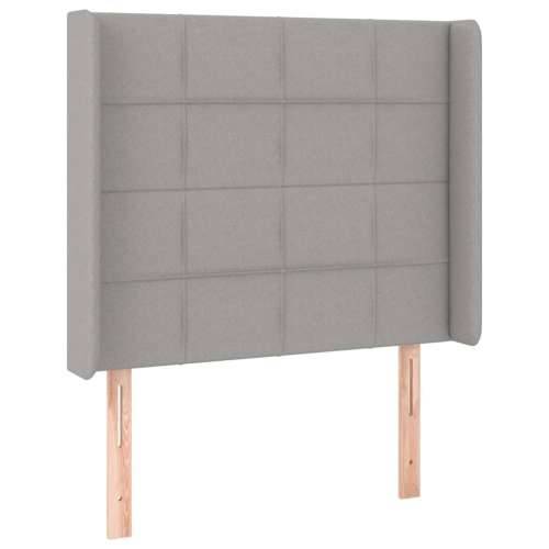 Krevet box spring s madracem LED svjetlosivi 90x190 cm tkanina - Svjetlosiva 90 x 190 cm Blok s kvadratima Cijena