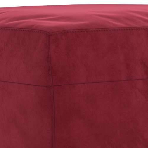 Klupa crvena boja vina 100 x 35 x 41 cm baršunasta - boja crnog vina 100 x 35 x 41 cm Cijena