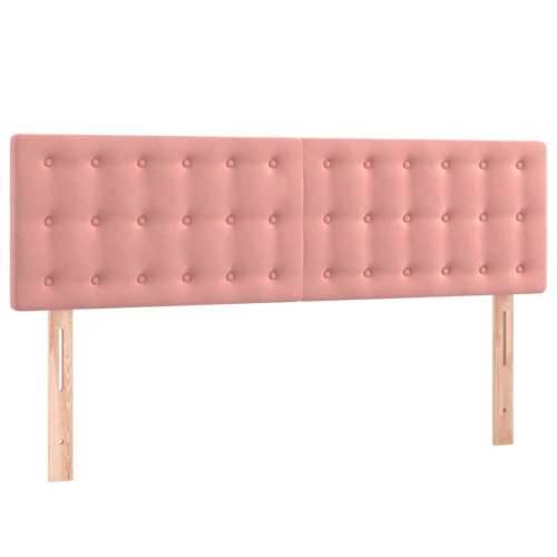 LED uzglavlje ružičasto 144x5x78/88 cm baršunasto - Ružičasta 144 x 5 x 78/88 cm 1 Cijena