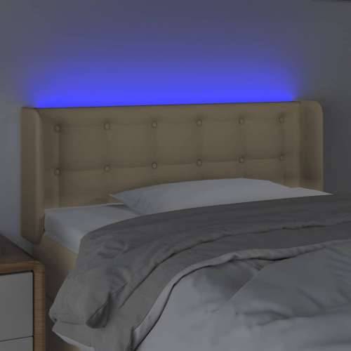 LED uzglavlje krem 93x16x78/88 cm od tkanine - Krema 93 x 16 x 78/88 cm 1 Cijena