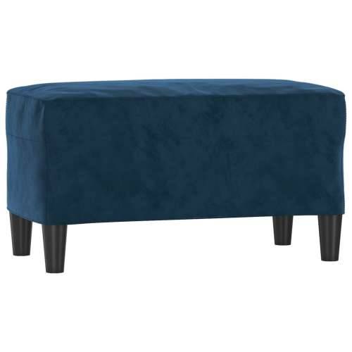 Klupa plava 70 x 35 x 41 cm baršunasta - Plava 70 x 35 x 41 cm Cijena