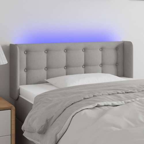 LED uzglavlje svjetlosivo 83x16x78/88 cm od tkanine - Svjetlosiva 83 x 16 x 78/88 cm 1 Cijena