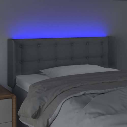 LED uzglavlje svjetlosivo 83x16x78/88 cm od tkanine - Svjetlosiva 83 x 16 x 78/88 cm 1 Cijena