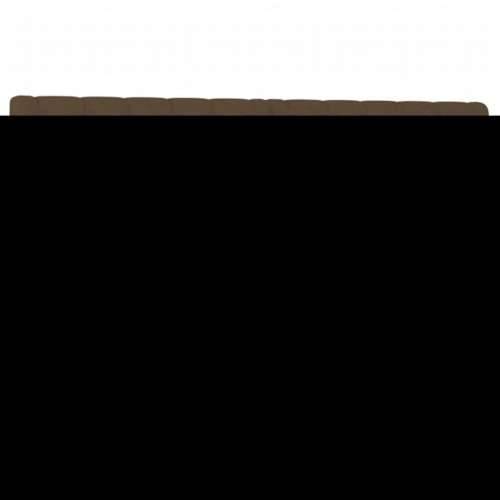 Krevet box spring s madracem LED tamnosmeđi 140x200 cm tkanina - Tamno smeđa 140 x 200 cm Dizajn s gumbima Cijena