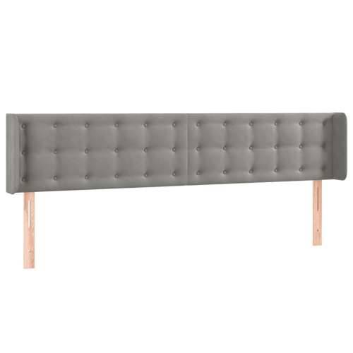 LED uzglavlje svjetlosivo 183x16x78/88 cm baršunasto - Svjetlosiva 183 x 16 x 78/88 cm 1 Cijena
