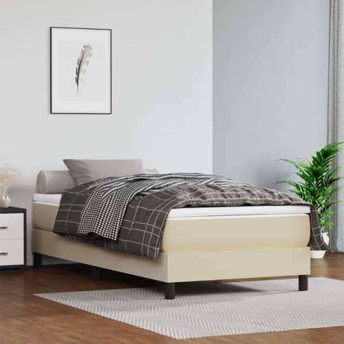 Okvir za krevet krem 90x200 cm od umjetne kože - Krema 90 x 200 cm 25 cm Cijena