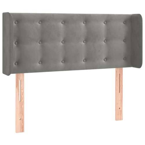 LED uzglavlje svjetlosivo 103x16x78/88 cm baršunasto - Svjetlosiva 103 x 16 x 78/88 cm 1 Cijena