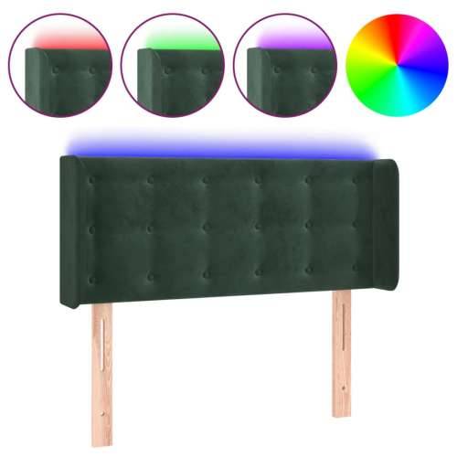 LED uzglavlje tamnozeleno 93x16x78/88 cm baršunasto - Tamnozelena 93 x 16 x 78/88 cm 1 Cijena