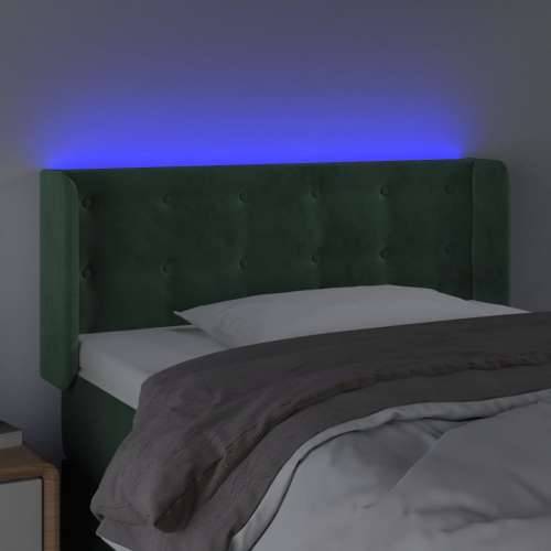 LED uzglavlje tamnozeleno 93x16x78/88 cm baršunasto - Tamnozelena 93 x 16 x 78/88 cm 1 Cijena