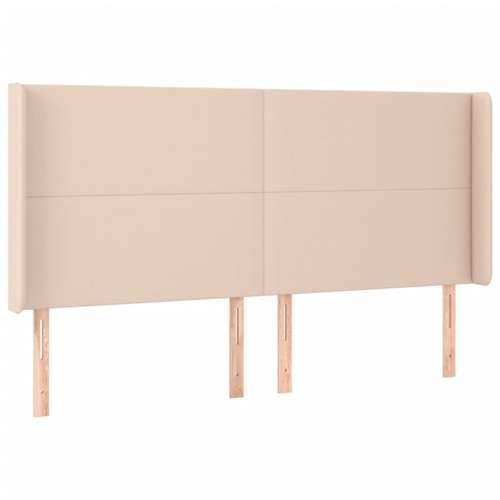 LED uzglavlje boja cappuccina 203x16x118/128cm umjetna koža - Boja cappuccina 203 x 16 x 118/128 cm 1 Cijena