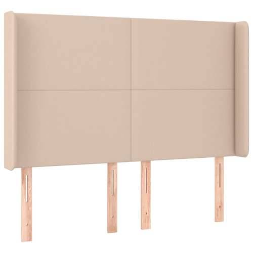 LED uzglavlje boja cappuccina 147x16x118/128cm od umjetna koža - Boja cappuccina 147 x 16 x 118/128 cm 1 Cijena