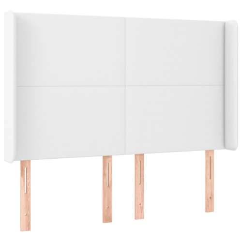 LED uzglavlje bijelo 147x16x118/128 cm od umjetne kože - Bijela 147 x 16 x 118/128 cm 1 Cijena