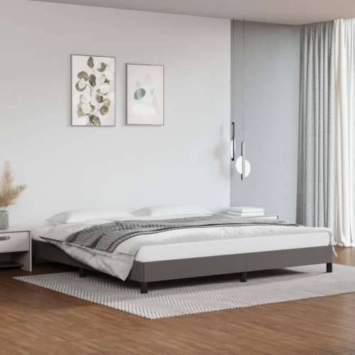 Okvir za krevet sivi 200x200 cm od umjetne kože