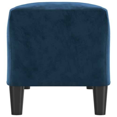Klupa plavi 100 x 35 x 41 cm baršunasta - Plava 100 x 35 x 41 cm Cijena