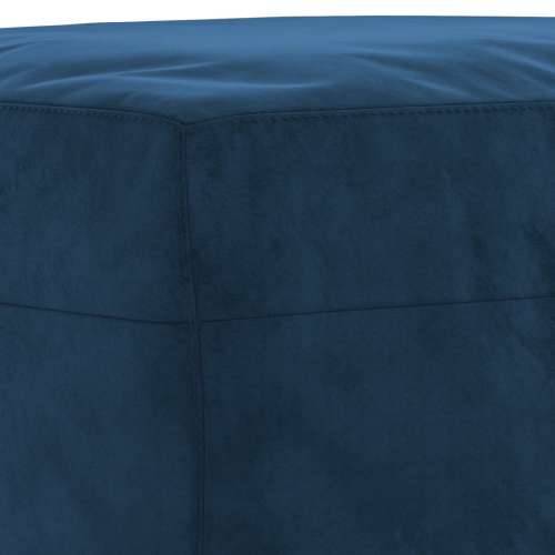 Klupa plavi 100 x 35 x 41 cm baršunasta - Plava 100 x 35 x 41 cm Cijena