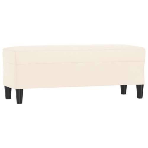 Klupa krem 100 x 35 x 41 cm baršunasta - Krema 100 x 35 x 41 cm Cijena