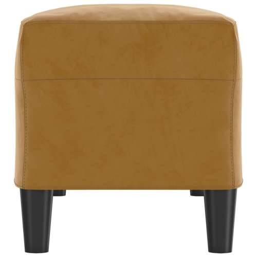 Klupa smeđa 100x35x41 cm baršunasta - Smeđa 100 x 35 x 41 cm Cijena