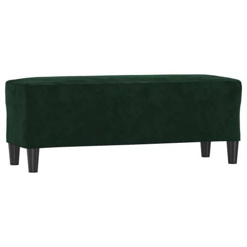 Klupa tamnozelena 100x35x41 cm baršunasta - Tamnozelena 100 x 35 x 41 cm Cijena