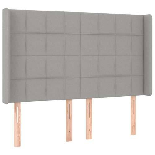 Krevet box spring s madracem LED svjetlosivi 140x190 cm tkanina - Svjetlosiva 140 x 190 cm Blok s kvadratima Cijena