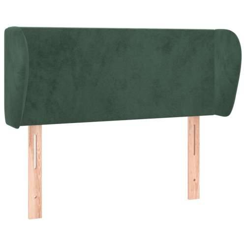 Uzglavlje s ušima tamnozeleno 103x23x78/88 cm baršunasto - Tamnozelena 103 x 23 x 78/88 cm 1 Cijena