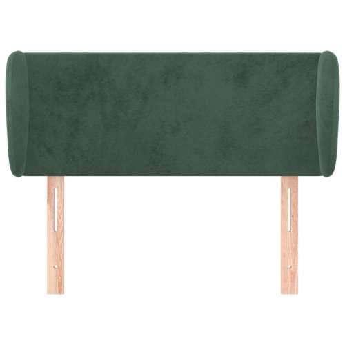 Uzglavlje s ušima tamnozeleno 103x23x78/88 cm baršunasto - Tamnozelena 103 x 23 x 78/88 cm 1 Cijena