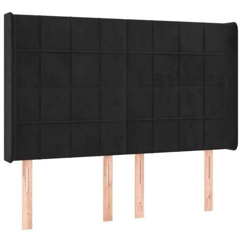 LED uzglavlje crno 147x16x118/128 cm baršunasto - Crna 147 x 16 x 118/128 cm 1 Cijena
