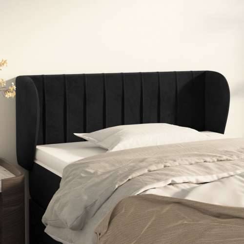Uzglavlje s ušima crno 103x23x78/88 cm baršunasto - Crna 103 x 23 x 78/88 cm 1 Cijena