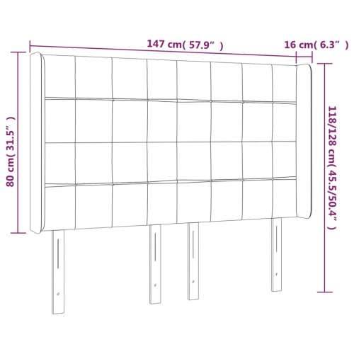 LED uzglavlje ružičasto 147x16x118/128 cm baršunasto - Ružičasta 147 x 16 x 118/128 cm 1 Cijena