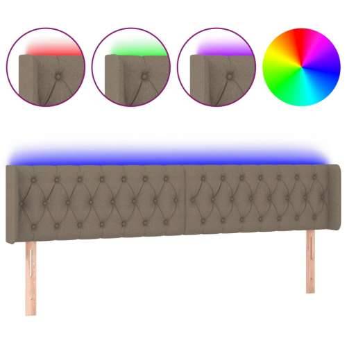 LED uzglavlje smeđesivo 183x16x78/88 cm od tkanine - Sivo-smeđa 183 x 16 x 78/88 cm 1 Cijena