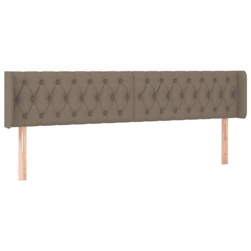 LED uzglavlje smeđesivo 183x16x78/88 cm od tkanine - Sivo-smeđa 183 x 16 x 78/88 cm 1 Cijena