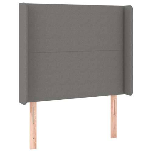 Krevet box spring s madracem LED tamnosivi 100x200 cm tkanina - Tamno siva 100 x 200 cm Gladak dizajn Cijena